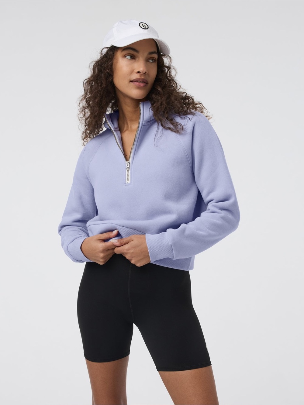 Vuori - Restore Half Zip Hoodie - women’s size XS - lavender mist